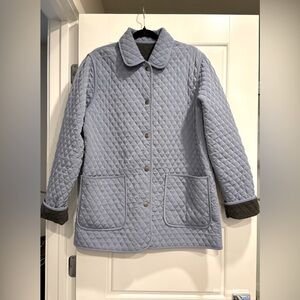 Colebrook & Co. Outterwear Reversible Quilted Car Coat Womens Large Grandmacore